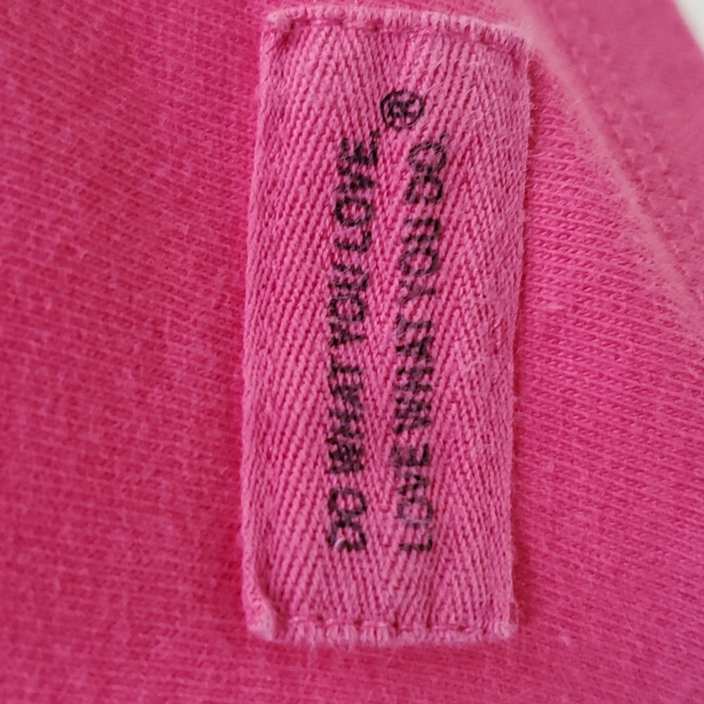 Life is Good long sleeve t-shirt women's large pink amingo dog outline graphic - Picture 5 of 15